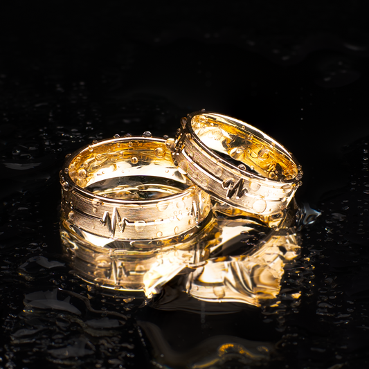 Verighete Model "Puls" - Aur 585 14K (13.21g / pereche)